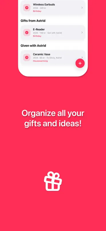 Gifter: Gift Tracker & Lists screenshot 2 of 7
