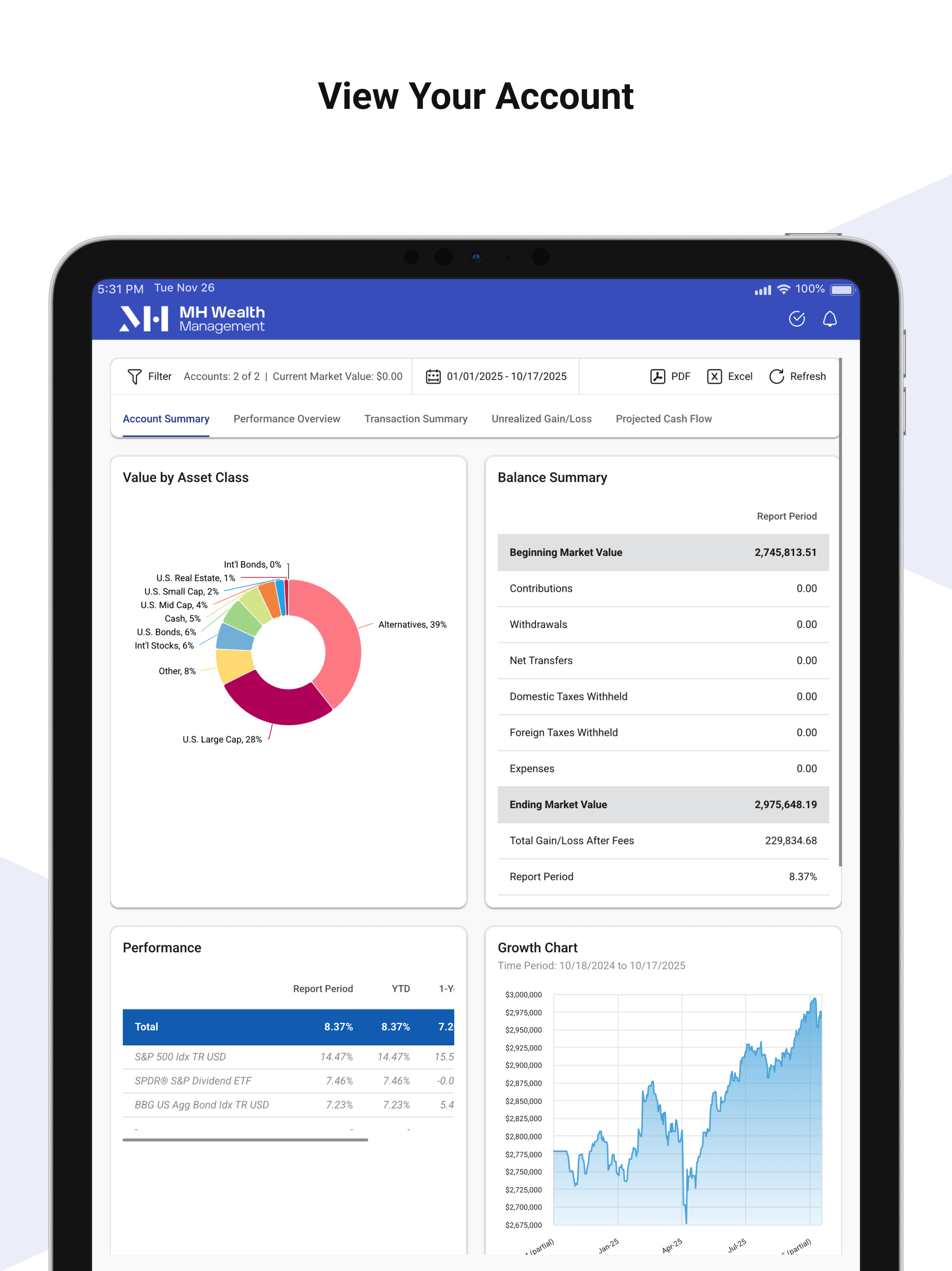 MH Wealth Client Portal