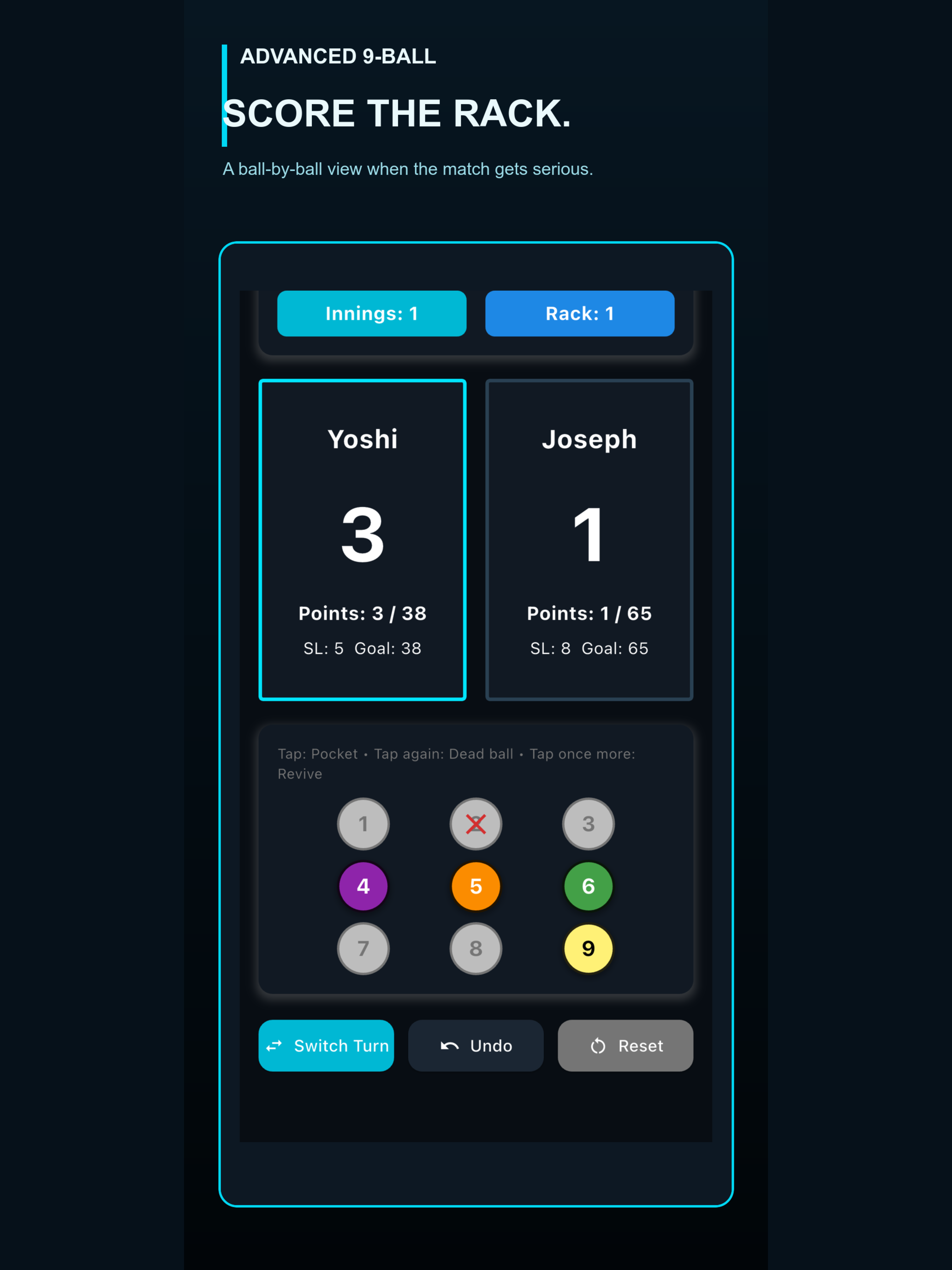 CueRace: Pool Scorekeeper screenshot 8