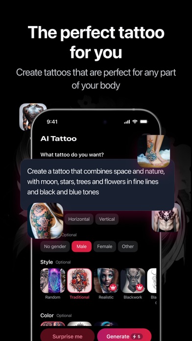 AI Tattoo Generator & Creator Screenshot