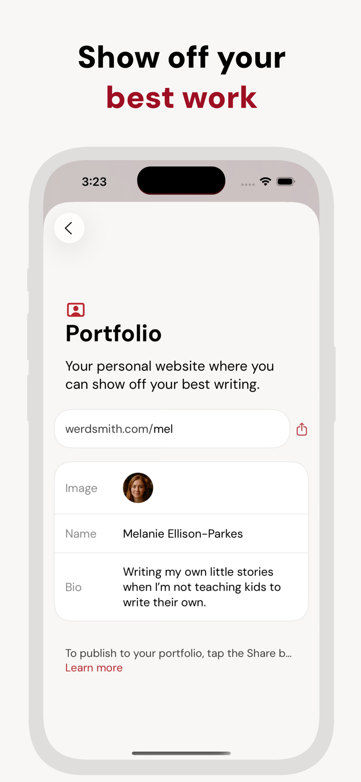 Werdsmith: Writing App screenshot 8