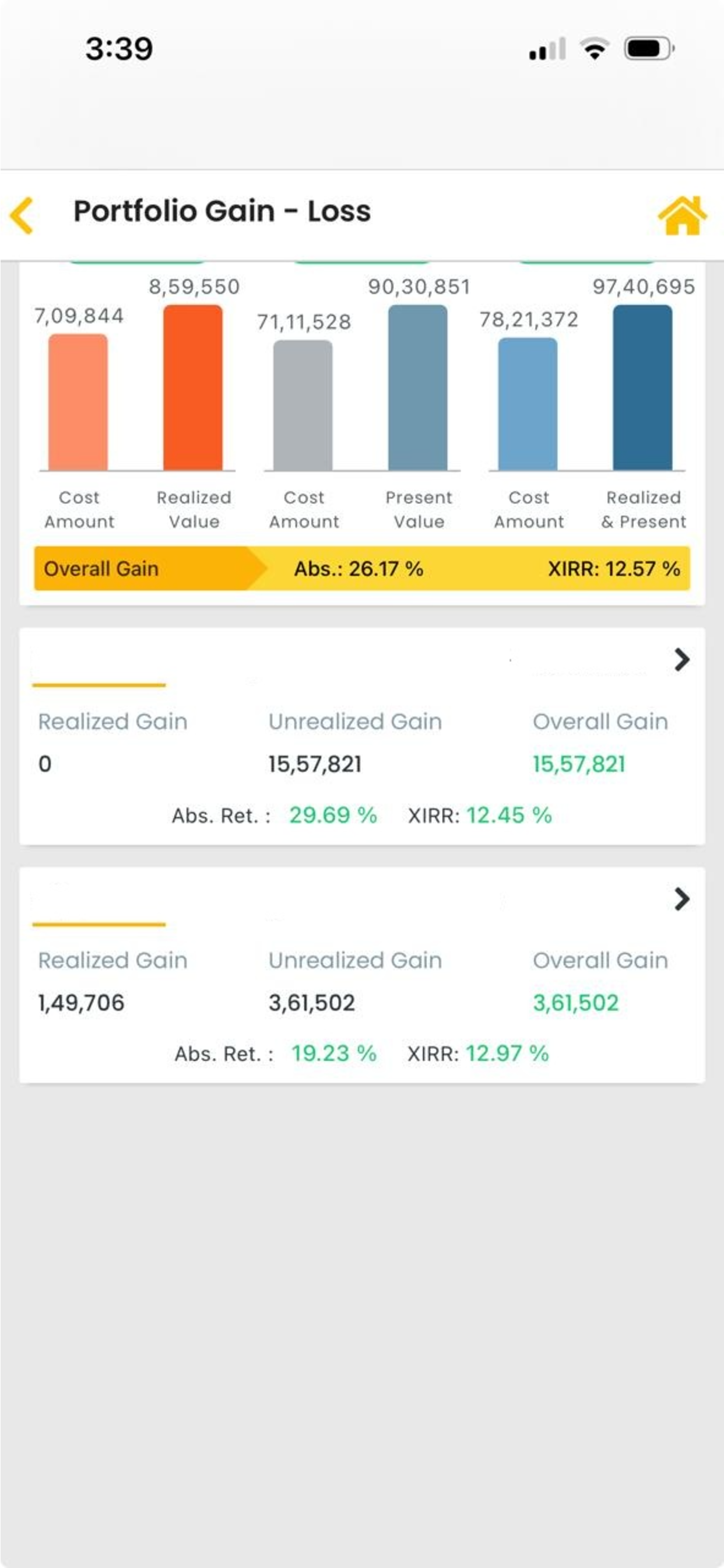 Wiseinvest My Portfolio App