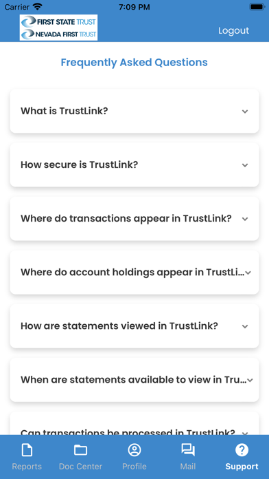 First State Trust Company Screenshot
