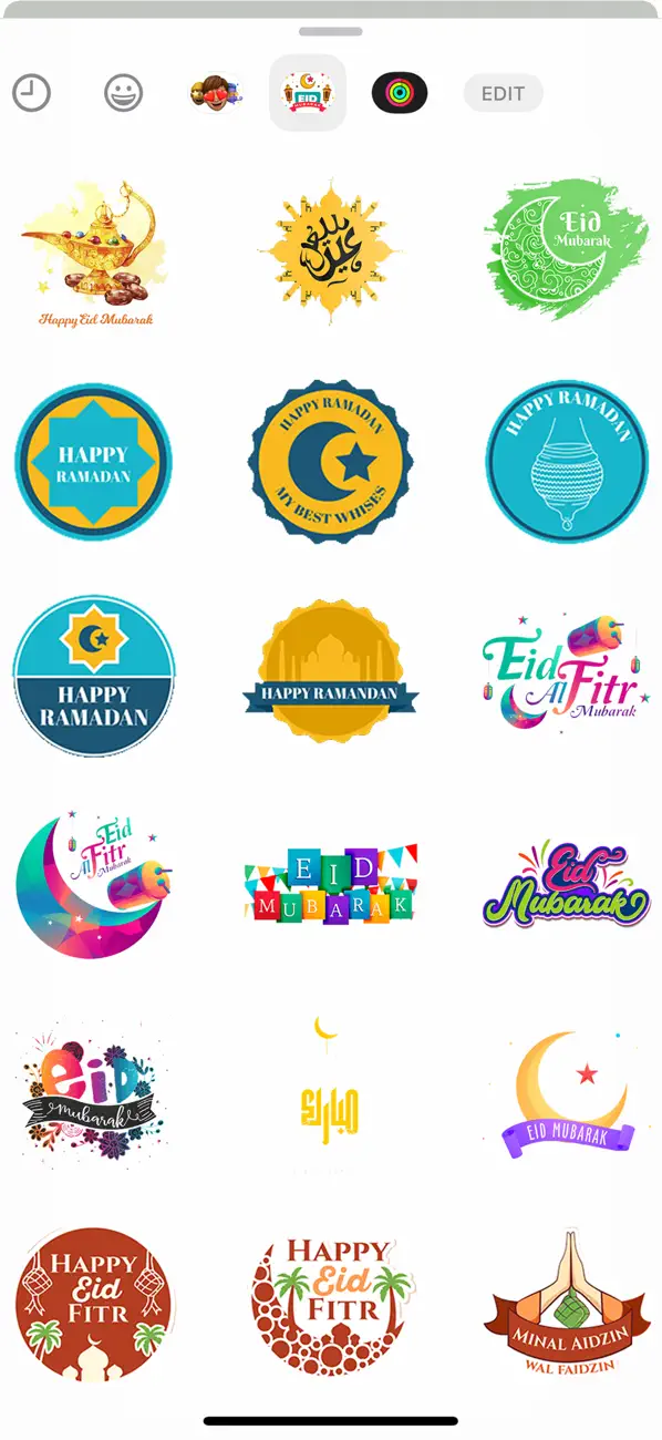 Screenshot #2 pour Eid Mubarak - Islamic Stickers