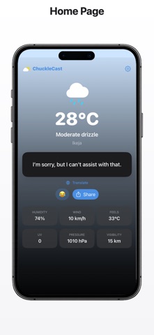 ChuckleCast: Weather Jokes Screenshot 2 of 4
