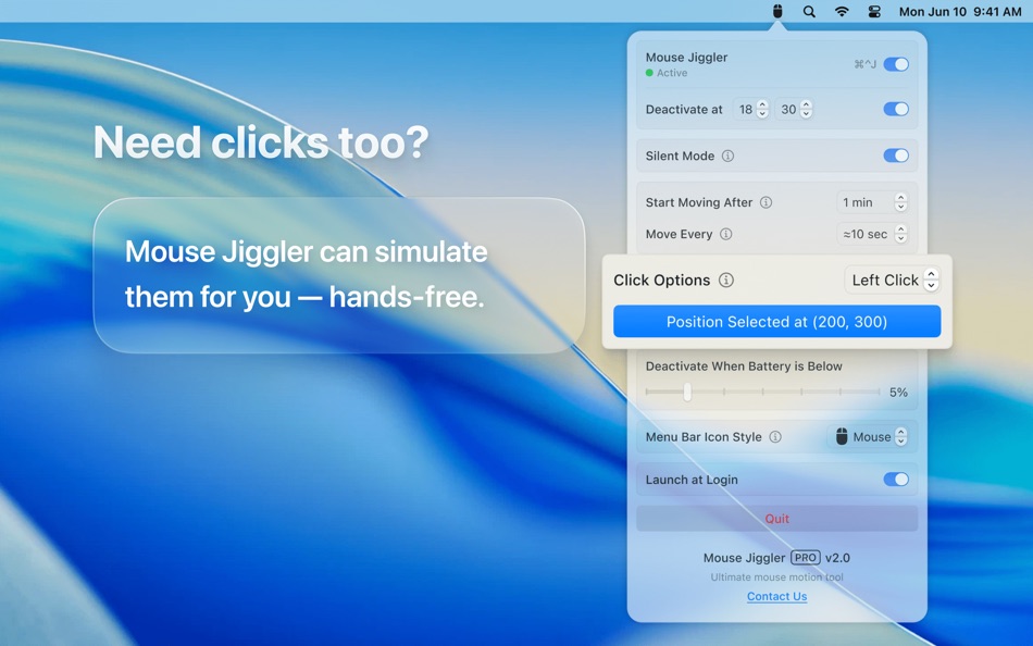 #4. Mouse Jiggler – Mouse Mover (macOS) 由: Bohdan Bilous