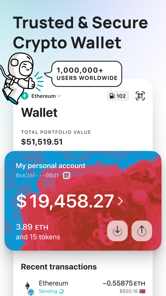 #1. MEW crypto wallet: DeFi Web3 (iOS) 由: MyEtherWallet, Inc.