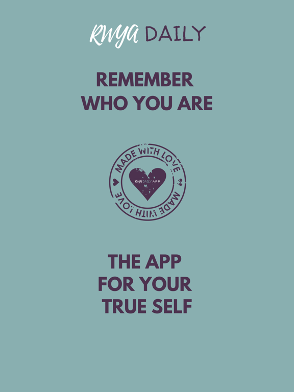 RWYA DAILY iPad screenshot 1 - Health & Fitness app