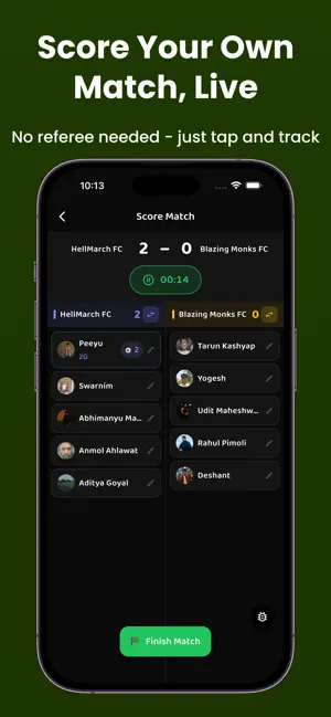 KickHeroes - Football Scoring screenshot 1