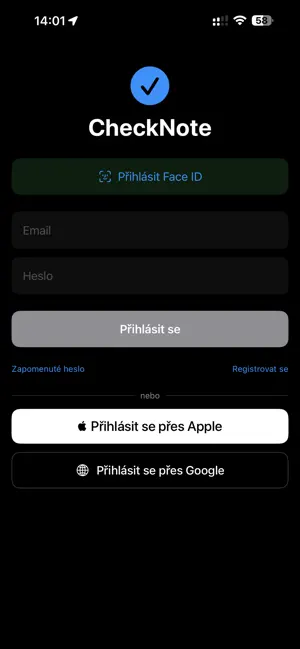 CheckNote screenshot 1
