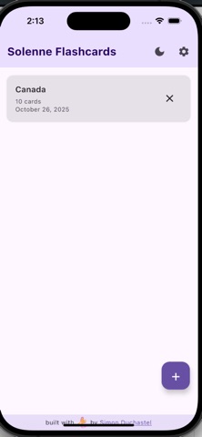 Solenne Flashcards screenshot