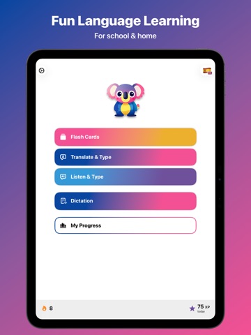 Lingoala: Vocabulary Trainer iPad screenshot