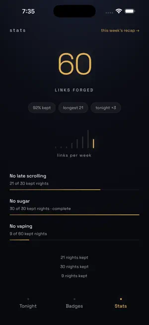 Everynight: Break Habits screenshot 3