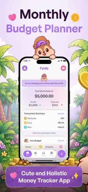Monthly Budget Planner - Fynlo screenshot 1