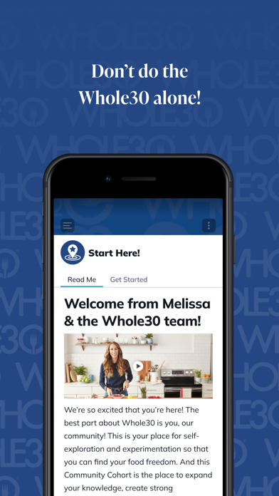 Whole30 Community iPhone screenshot 1 - Health & Fitness app