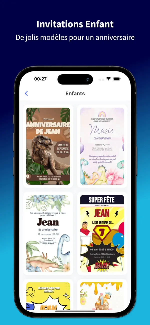 Screenshot #3 pour Invitation d'Anniversaire 2025