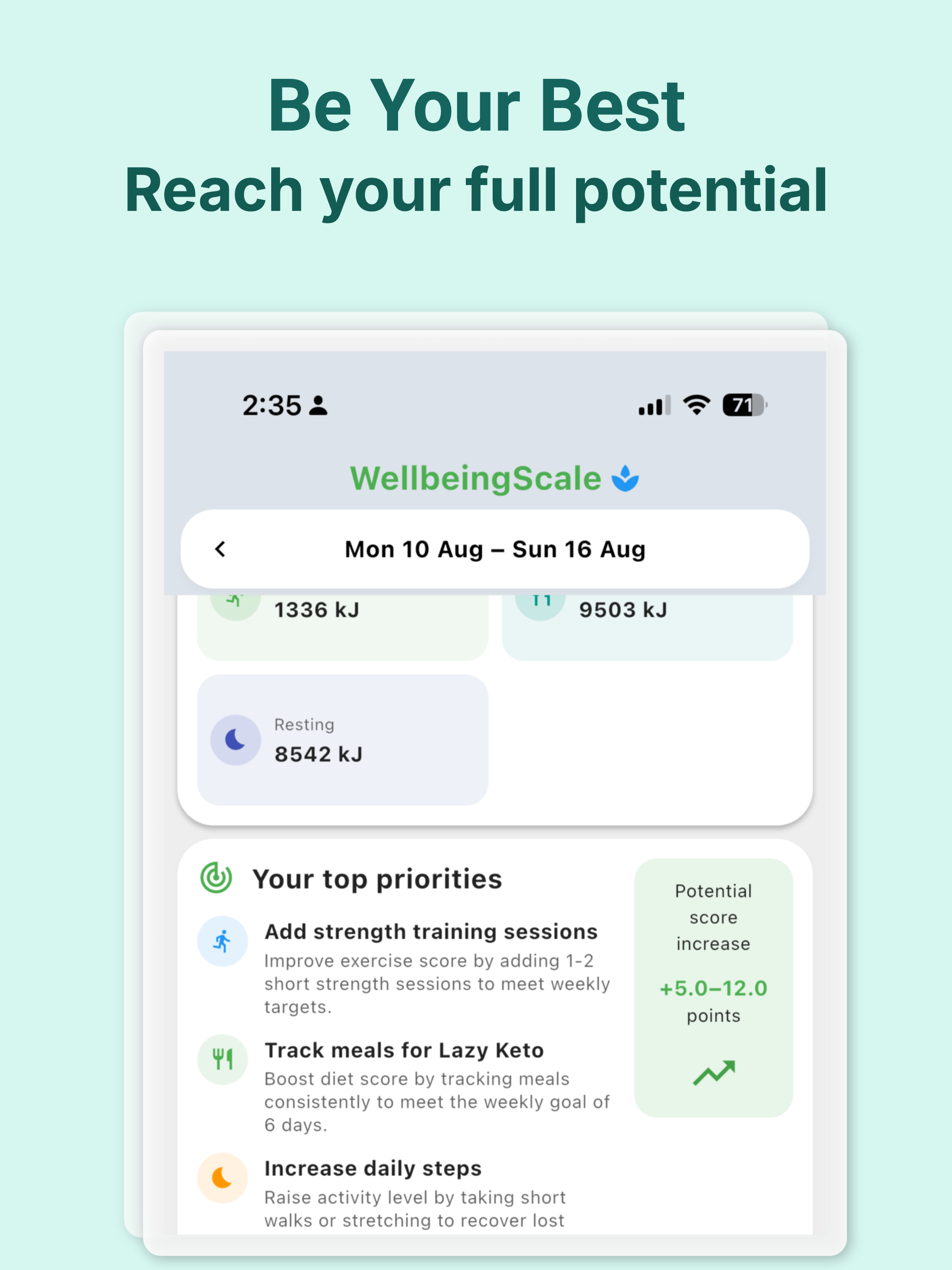 WellbeingScale: Habit Builder screenshot 13