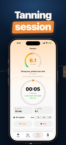 UV Index Widget - SPF Tanning iPhone screenshot 4