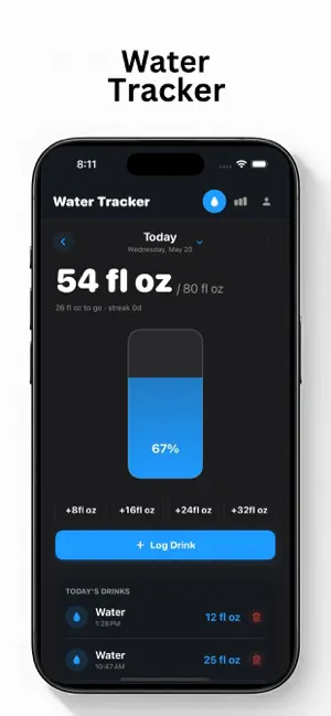Water Tracker ۬ screenshot 1