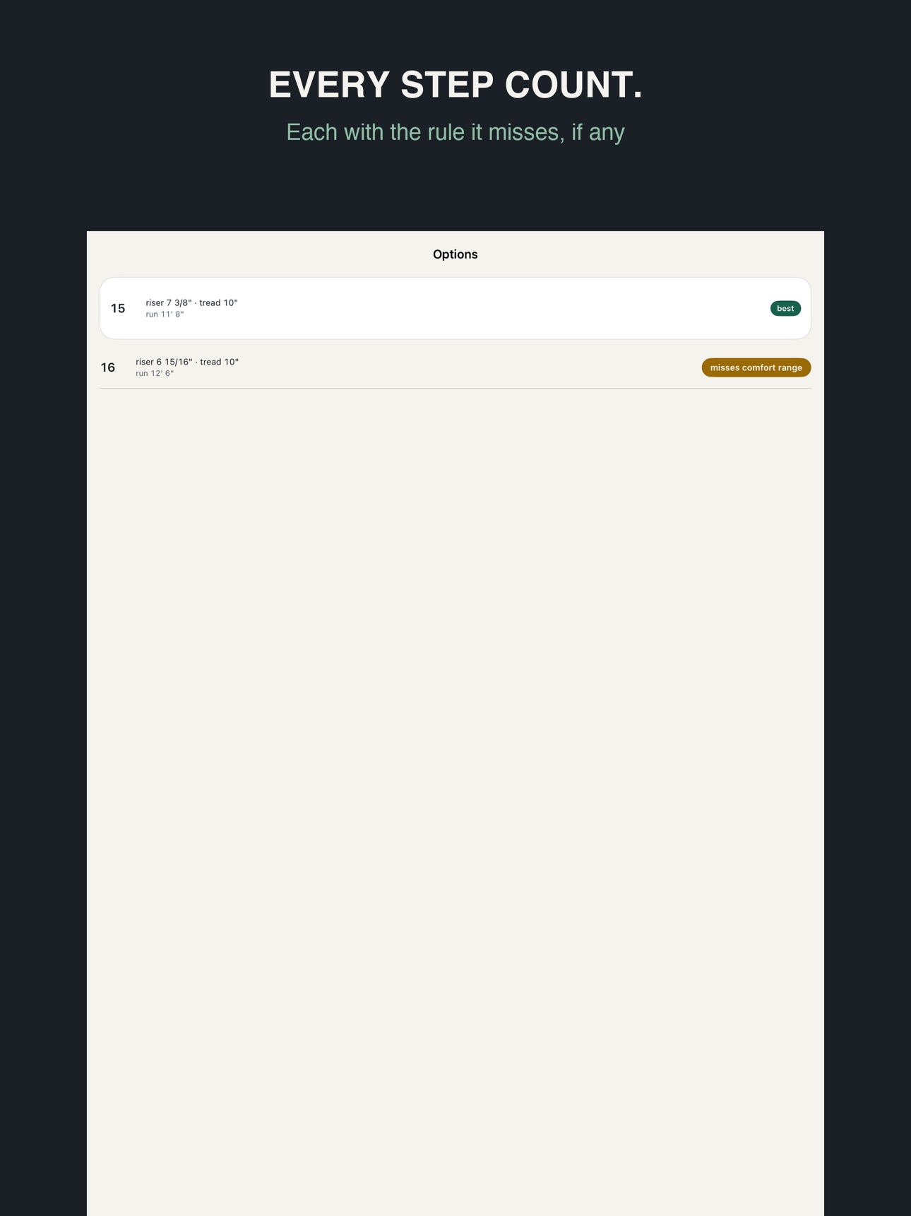 Screenshot 7 of Stair Calculator: Both Ways