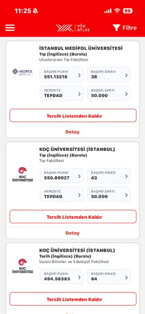YÖK Atlas iPhone screenshot 1