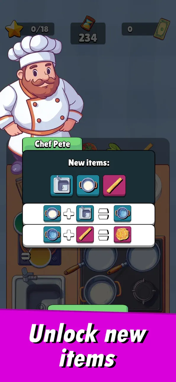 Mini Kitchen Chef Hack screenshot 2 - iOS game interface