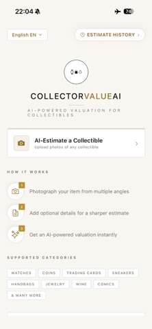 CollectorValueAI Screenshot 1 of 3