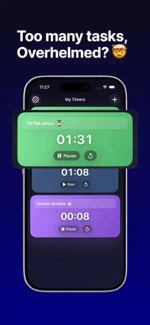 Multi Timers - Pomodoro Focus screenshot 1