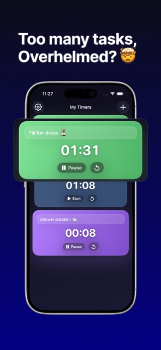 Multi Timers - Pomodoro Focus Screenshot 1 of 3