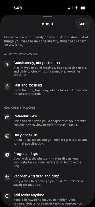 Consisto Screenshot 5 of 5