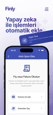 Finly | Gelir-Gider Takibi screenshot