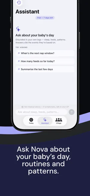 Nova Baby - Sleep Tracker screenshot 2