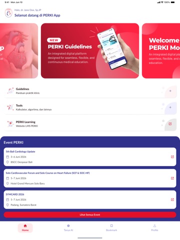 PERKI Guidelines iPad screenshot