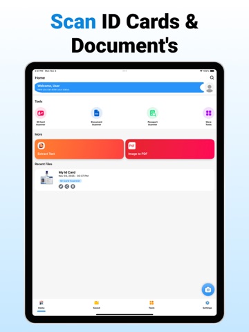 ID Scanner - ID Card Scanner iPad screenshot
