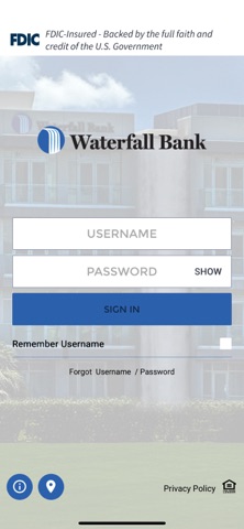 Waterfall Bank Screenshot 1 of 4