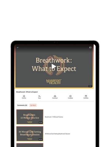 Manifest Your Health iPad screenshot