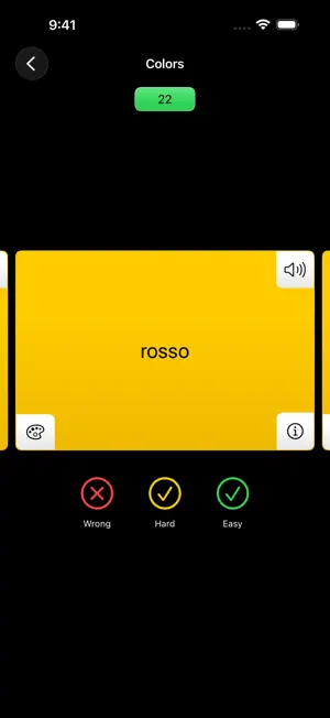 Flashcard Italian screenshot 2