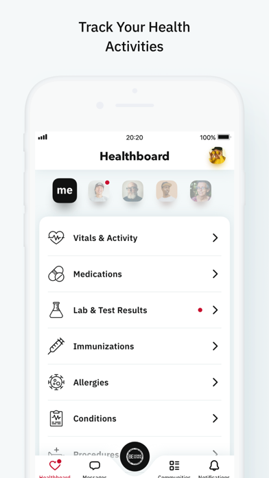 ISU Student Health Portal Screenshot