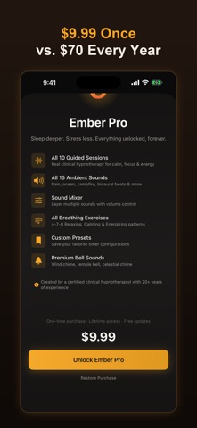Ember: Sleep & Meditation iPhone screenshot
