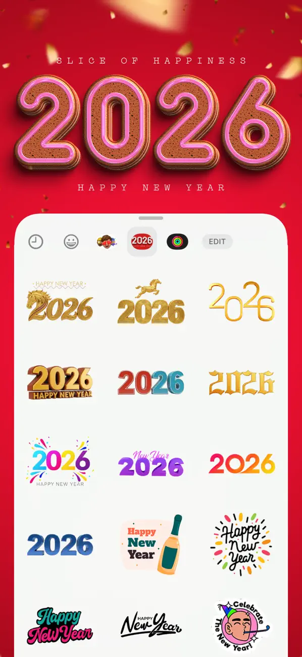 Screenshot #1 pour Animated Xmas New Year Sticker