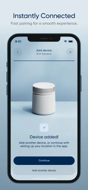 Blueair iPhone screenshot 1