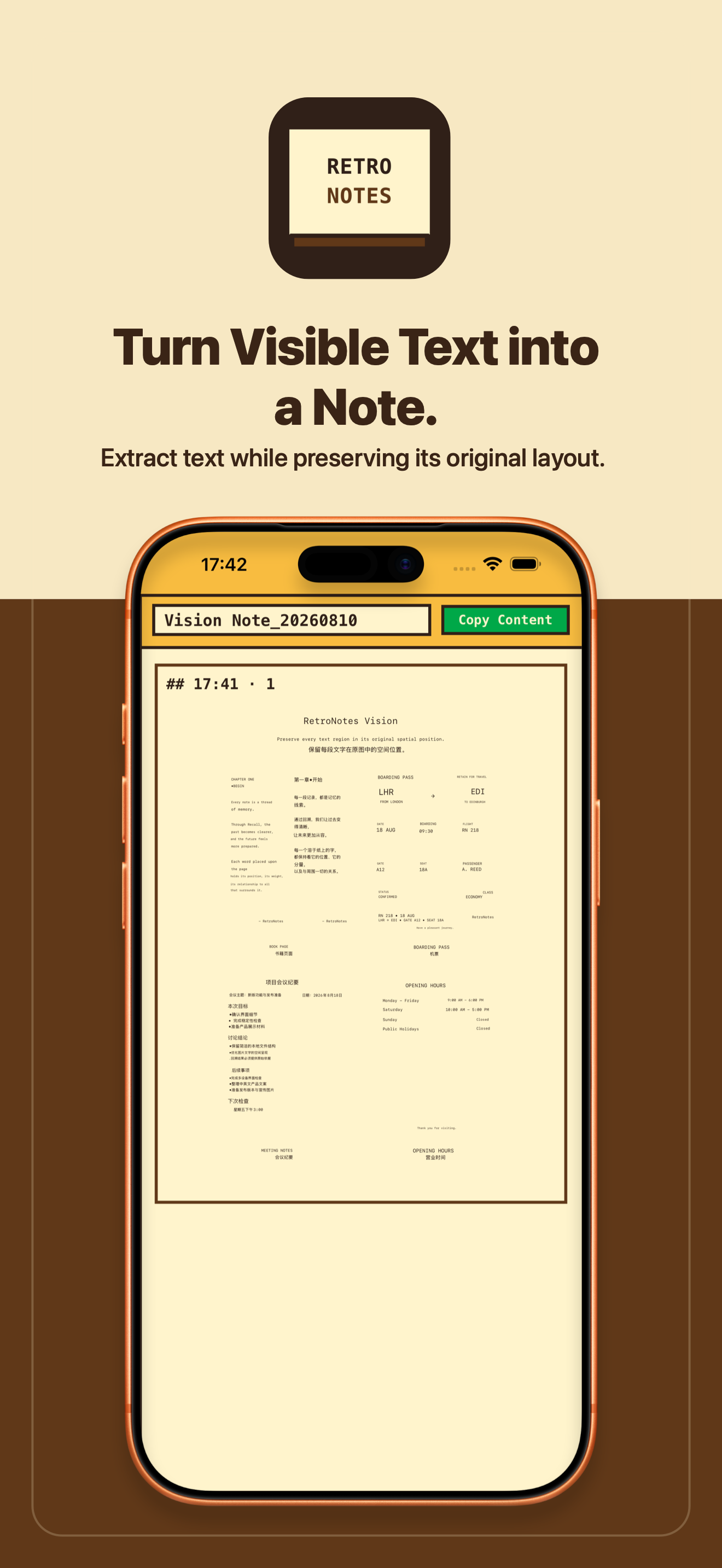 RetroNotes Markdown screenshot 4
