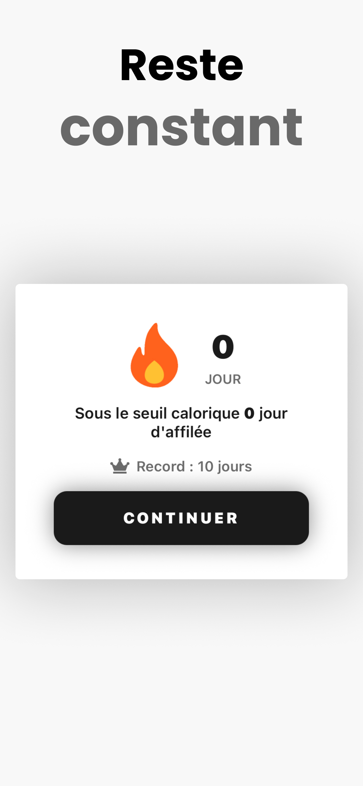 WinStreak - Suivi des calories