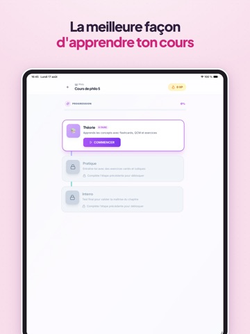 Oria Notes – Réviser avec l'IA iPad screenshot 5