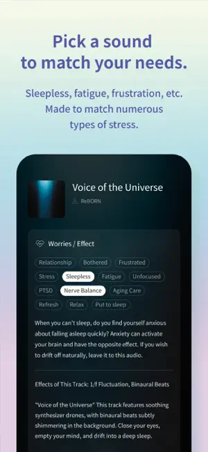 ReBORN -Sleep,Relax,Soundscape screenshot 3