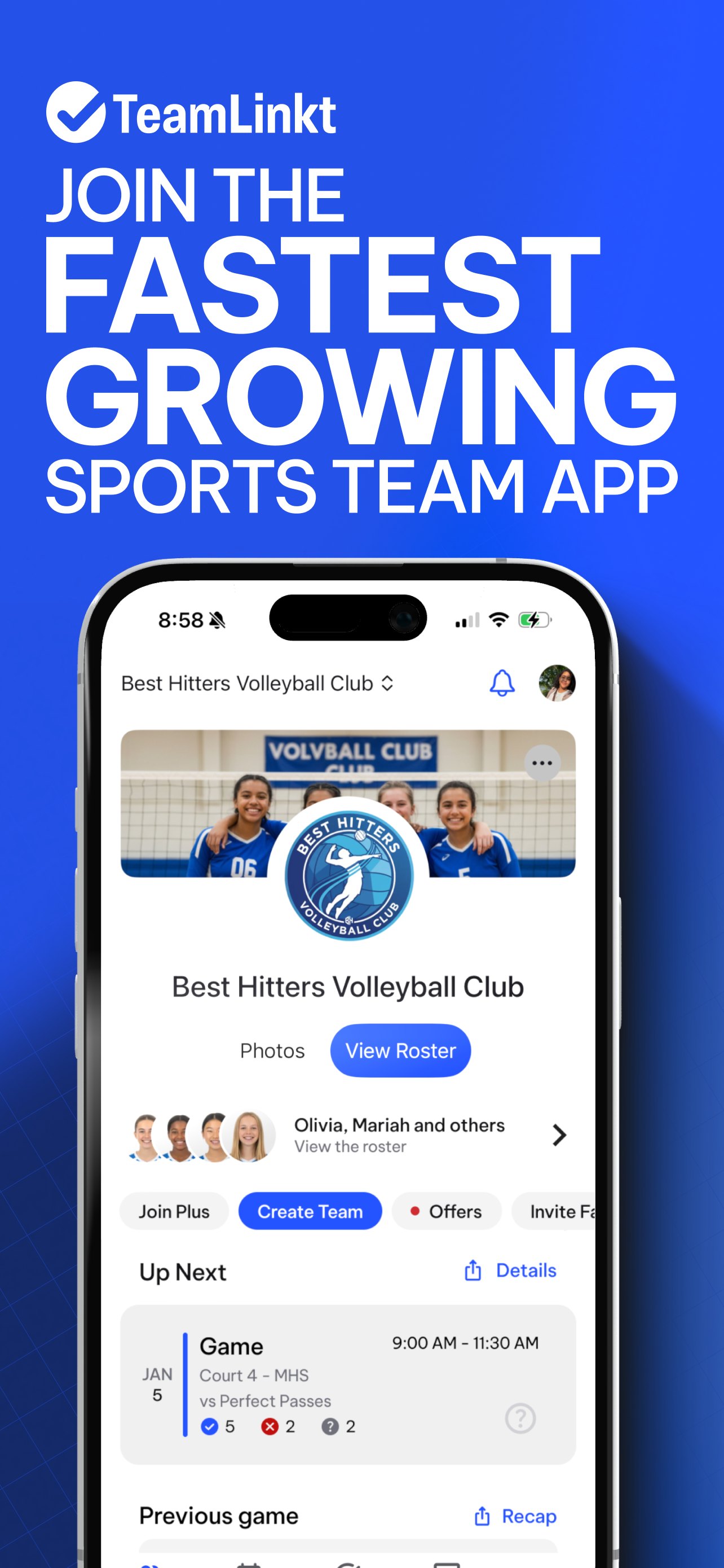 TeamLinkt - Sports Team App