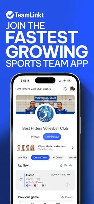 TeamLinkt - Sports Team App screenshot 1