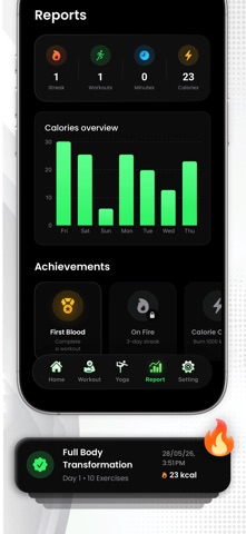 workout : fitness tracker Gym iPhone screenshot