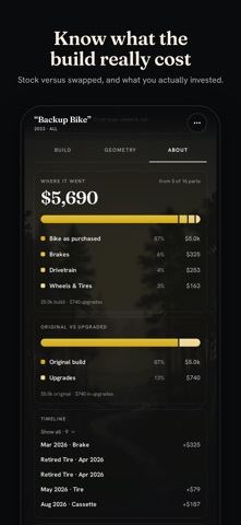 Quiver: Bike Garage & Specs iPhone screenshot 5