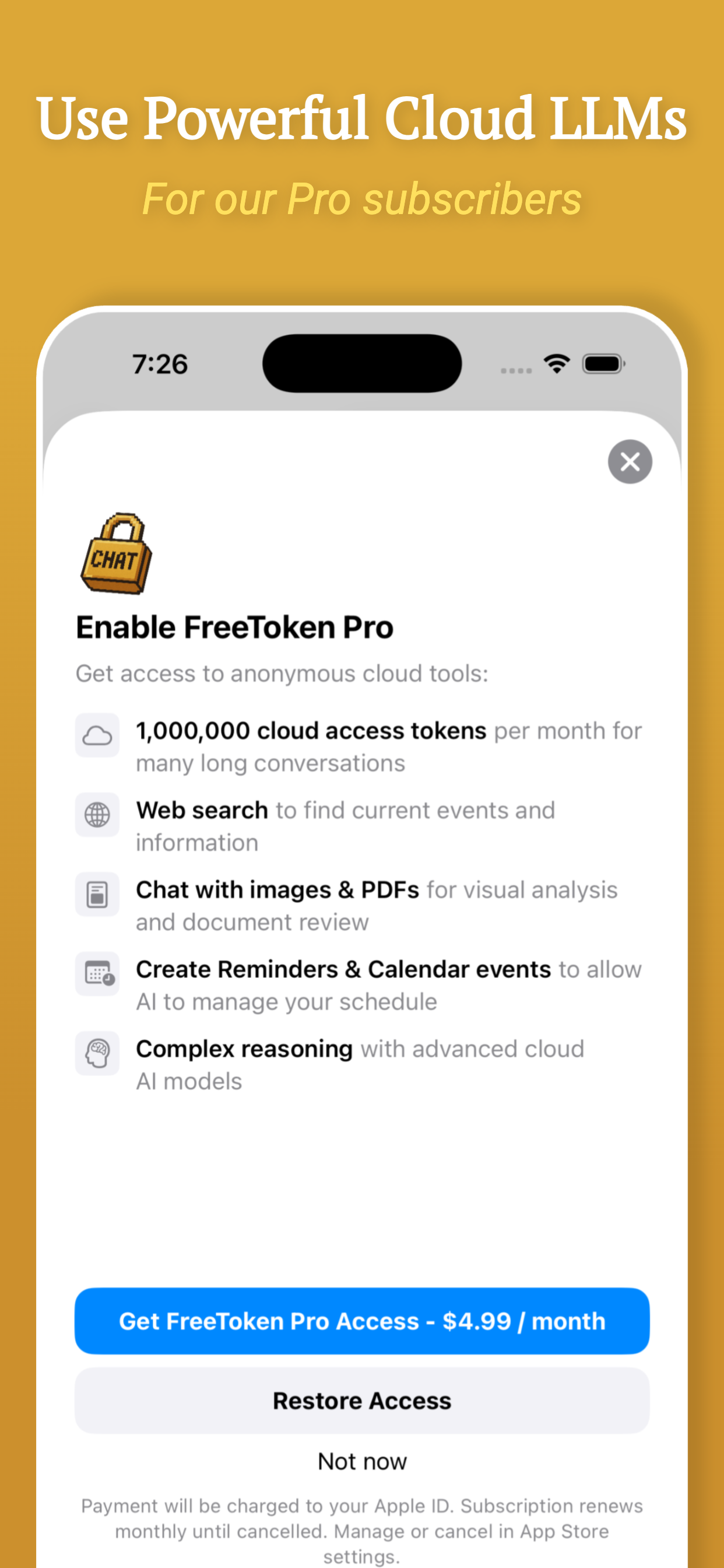 FreeToken: AI Private Chat screenshot 3